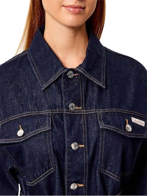 Giacca in denim con cintura Calvin Klein Jeans | LV047F758GQT0